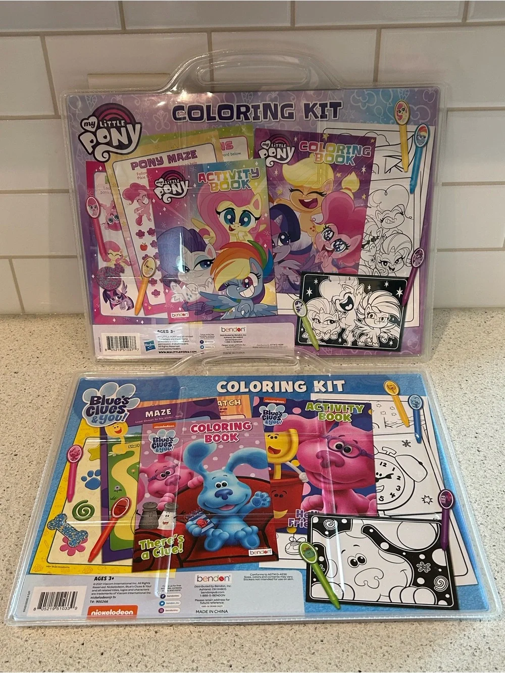 My Little Pony/Blues Clues Coloring Kit with Activity Book Set